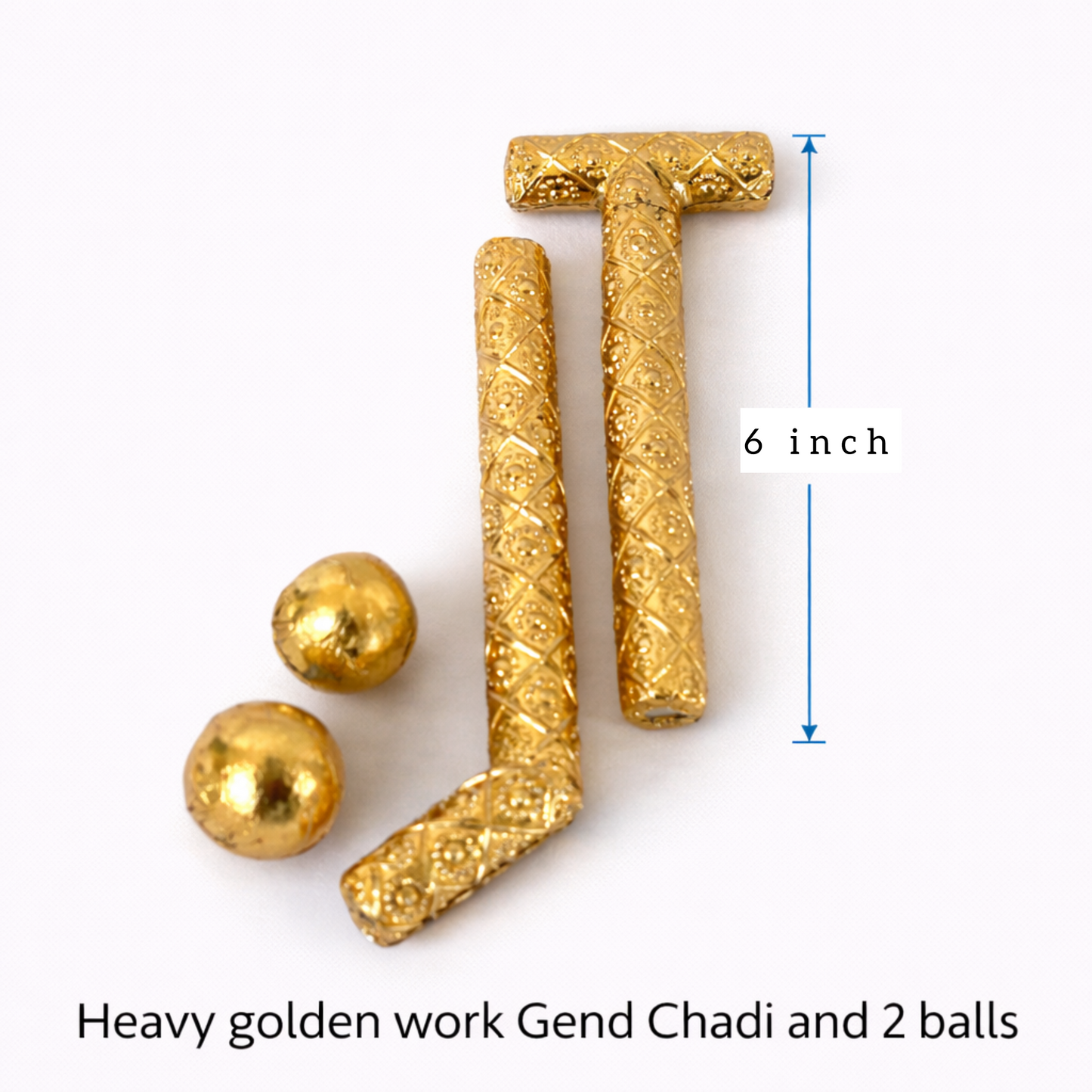 Jogan Meera Golden Gend Chadi for Laddu Gopal Seva