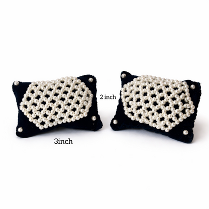 Jogan Meera Black Moti Work Pillow for Laddu Gopal Seva