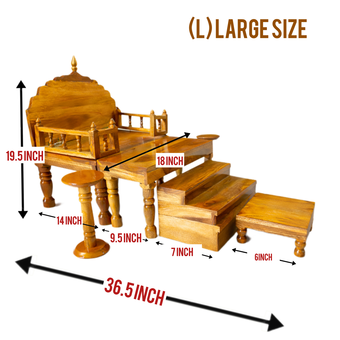 Jogan Meera Sagwan Khandpath with Singhasan – Complete Darbar Set