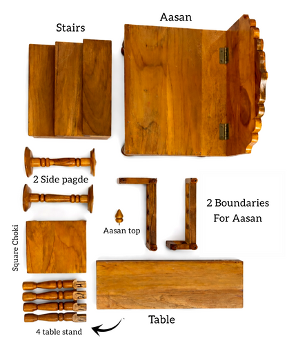 Jogan Meera Sagwan Khandpath with Singhasan – Complete Darbar Set